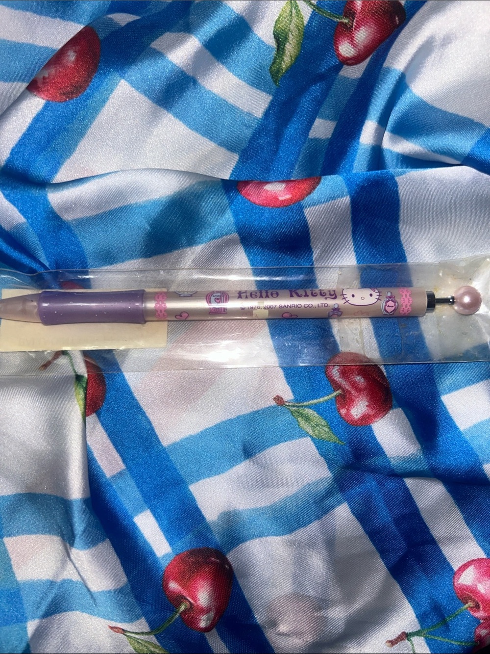 Hello Kitty Purple and Pink Pearl-Tip Ballpoint Pen